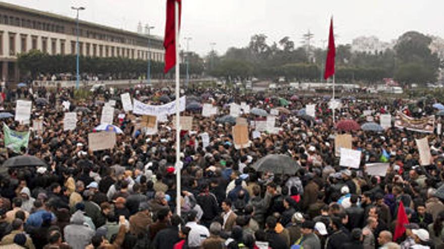 Manifestación en Casablanca en demanda de más libertades. i EFE