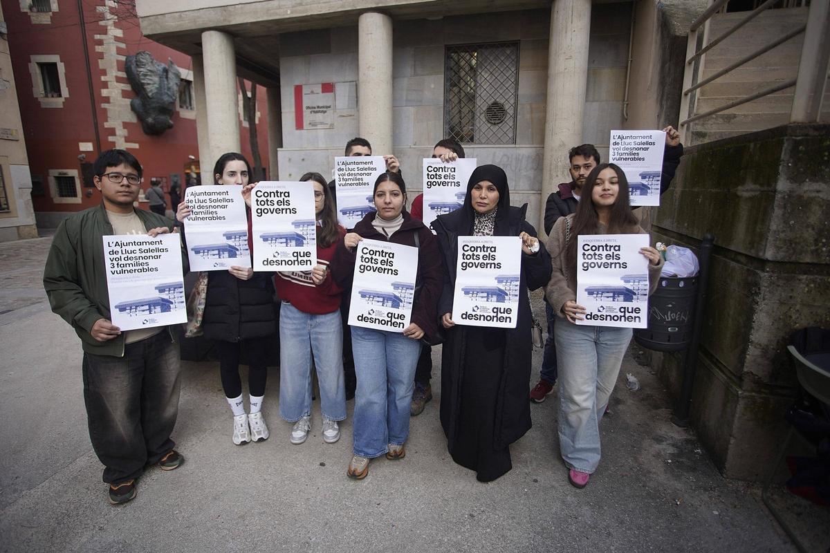 La protesta d'aquest divendres matí.