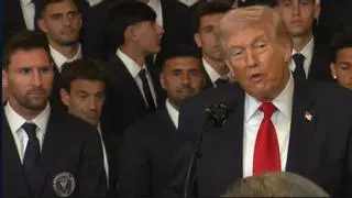 Una imagen para la historia: así fue el esperado encuentro entre Messi y Trump en la Casa Blanca