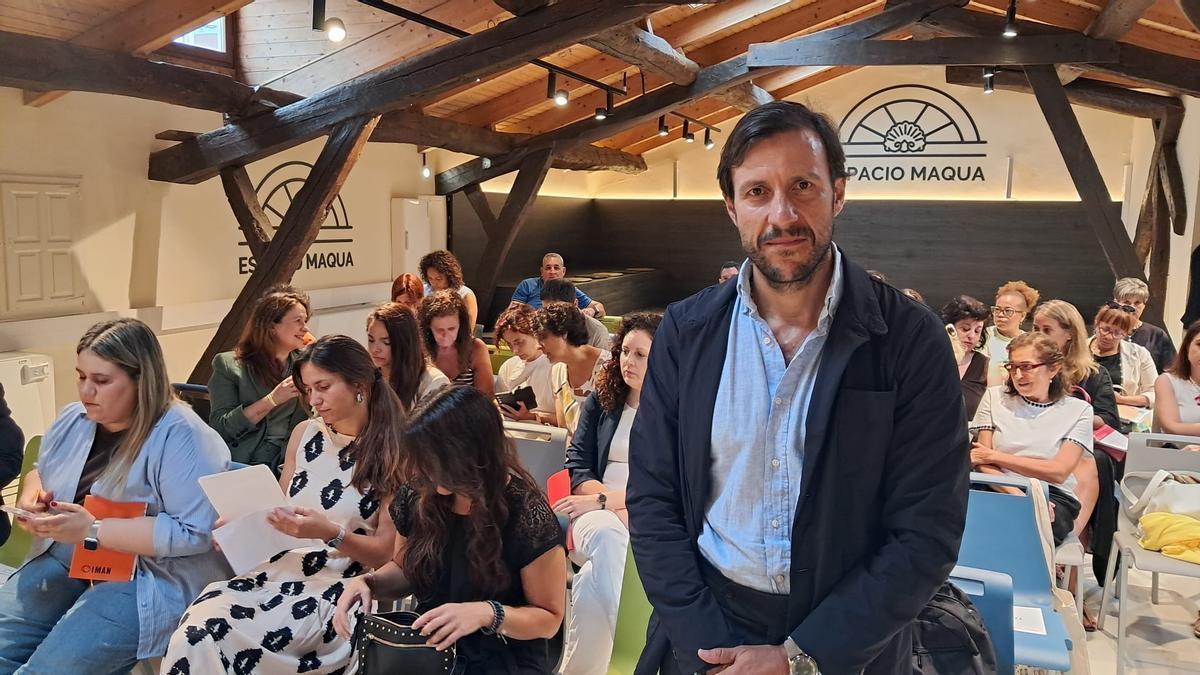 Natan Fernández en el espacio Maqua este viernes.