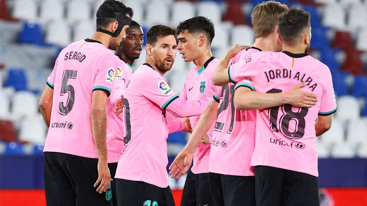 El 1x1 del Barça al descanso ante el Levante