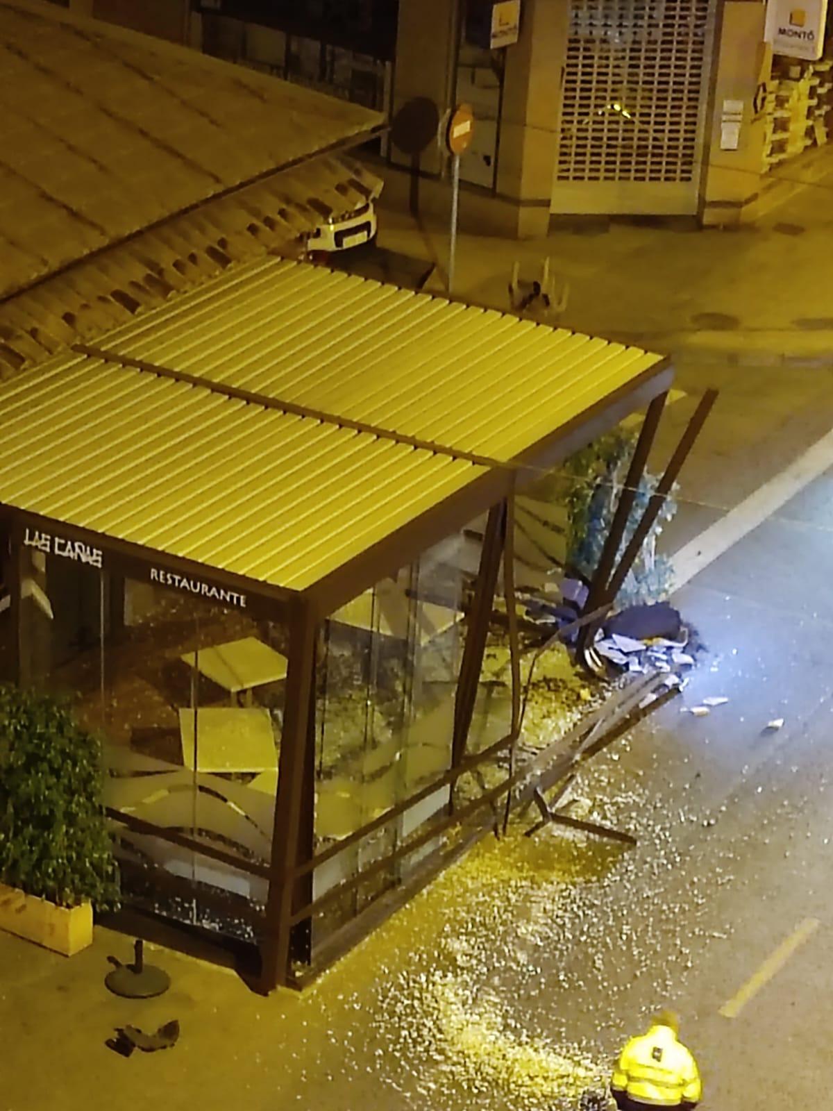 Perspectiva de la terraza desde un balcón