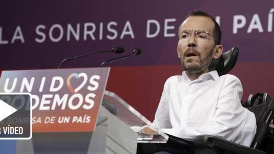 Pablo Echenique analiza los resultados electorales.