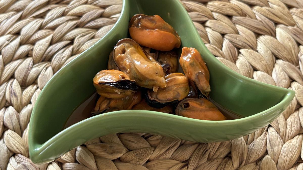 Mejillones en escabeche casero.