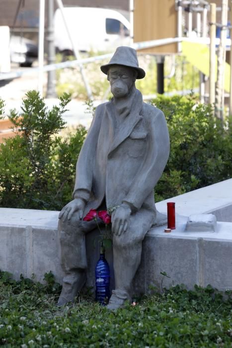 Una escultura recuerda en Benimàmet a las víctimas del Covid 19