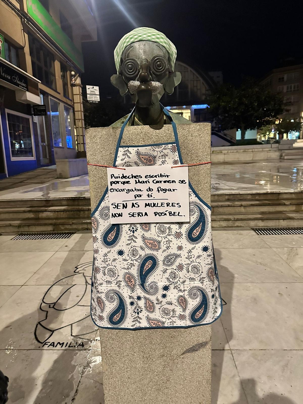 "Sen as mulleres non sería posíbel": una campaña reivindicativa anónima en A Coruña por el 1 de mayo