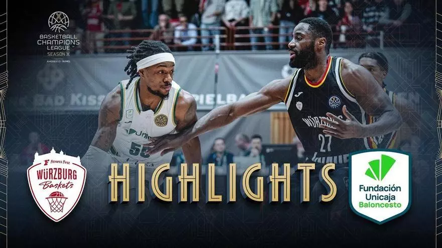 Video: Así fue la derrota del Unicaja 80-71 contra el Würzburg