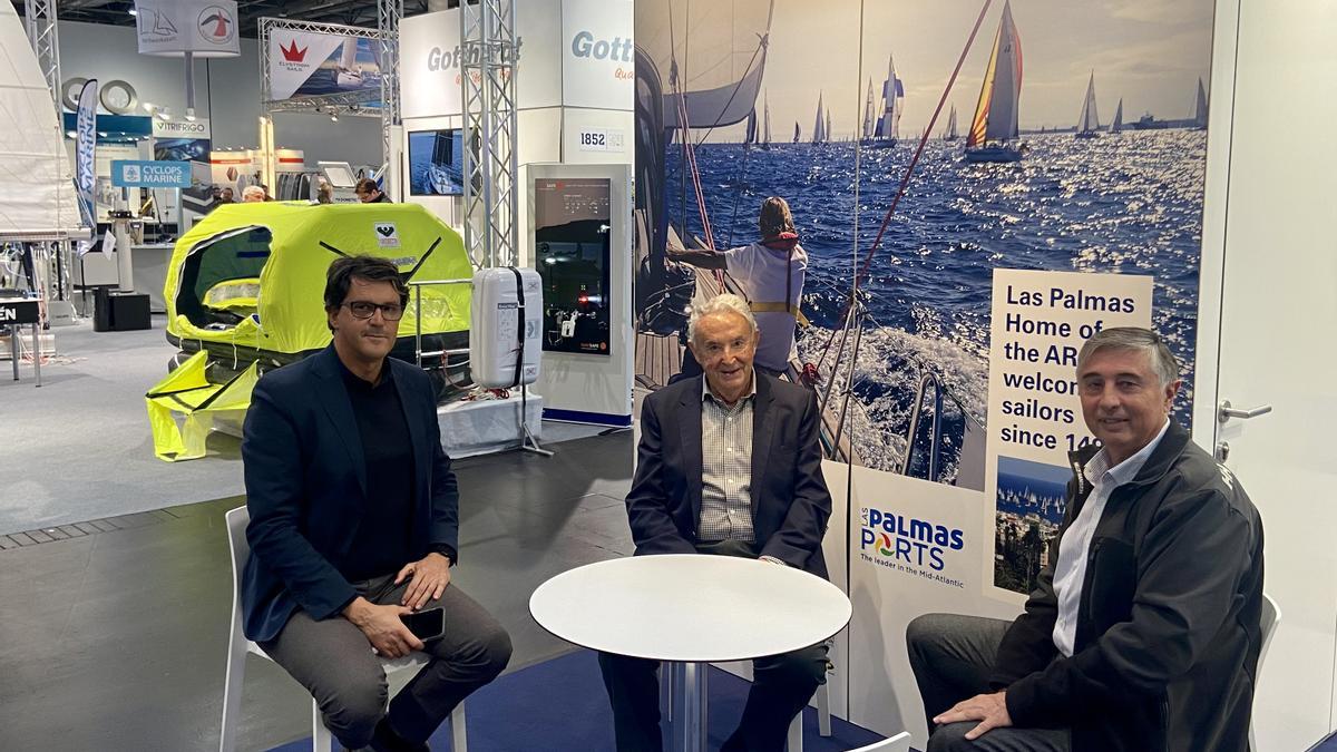 Juan Carlos Rodríguez, Carlos Rodríguez y Juan Francisco Martín, en la Boot Dusseldorf.