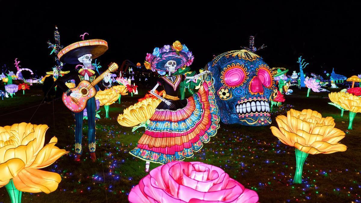 El zoo de Portugal que se llena de luces y estrena nuevos mundos: Día de Muertos y Navidad a todo color cerca de Galicia