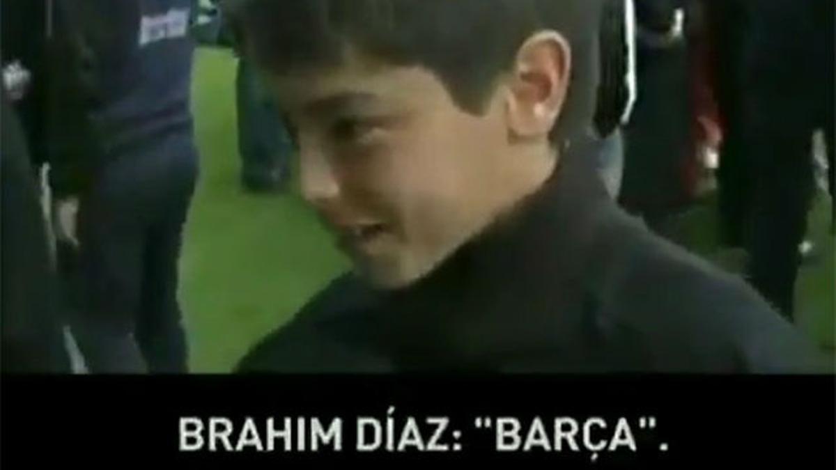 Brahim Diaz era del Barça: el vídeo que demuestra sus verdaderos colores