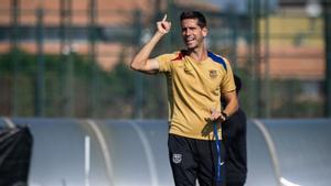 Albert Sánchez prepara el partido en Sestao