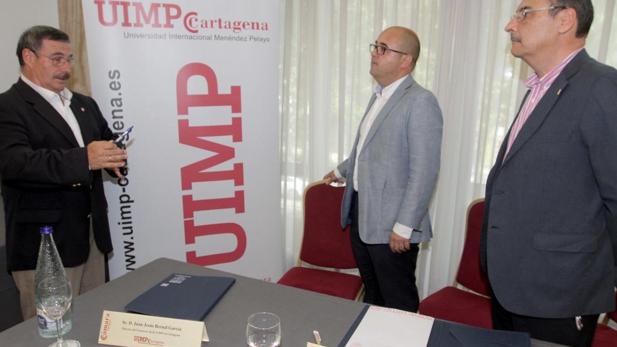 Presentación de un curso de inglés en la sede de Cartagena de la UIMP, en una imagen de archivo.