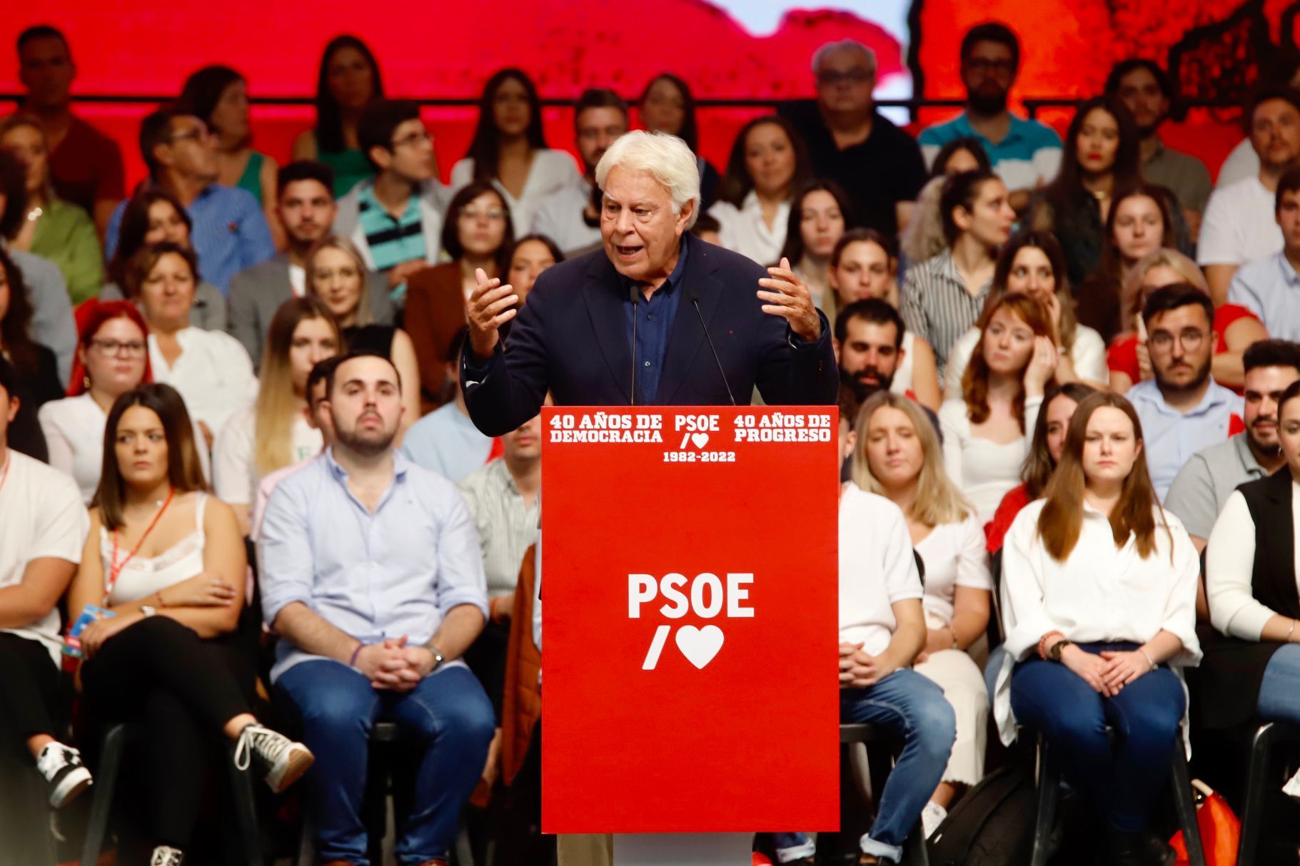 Celebración del 40 aniversario de la primera victoria del PSOE en España