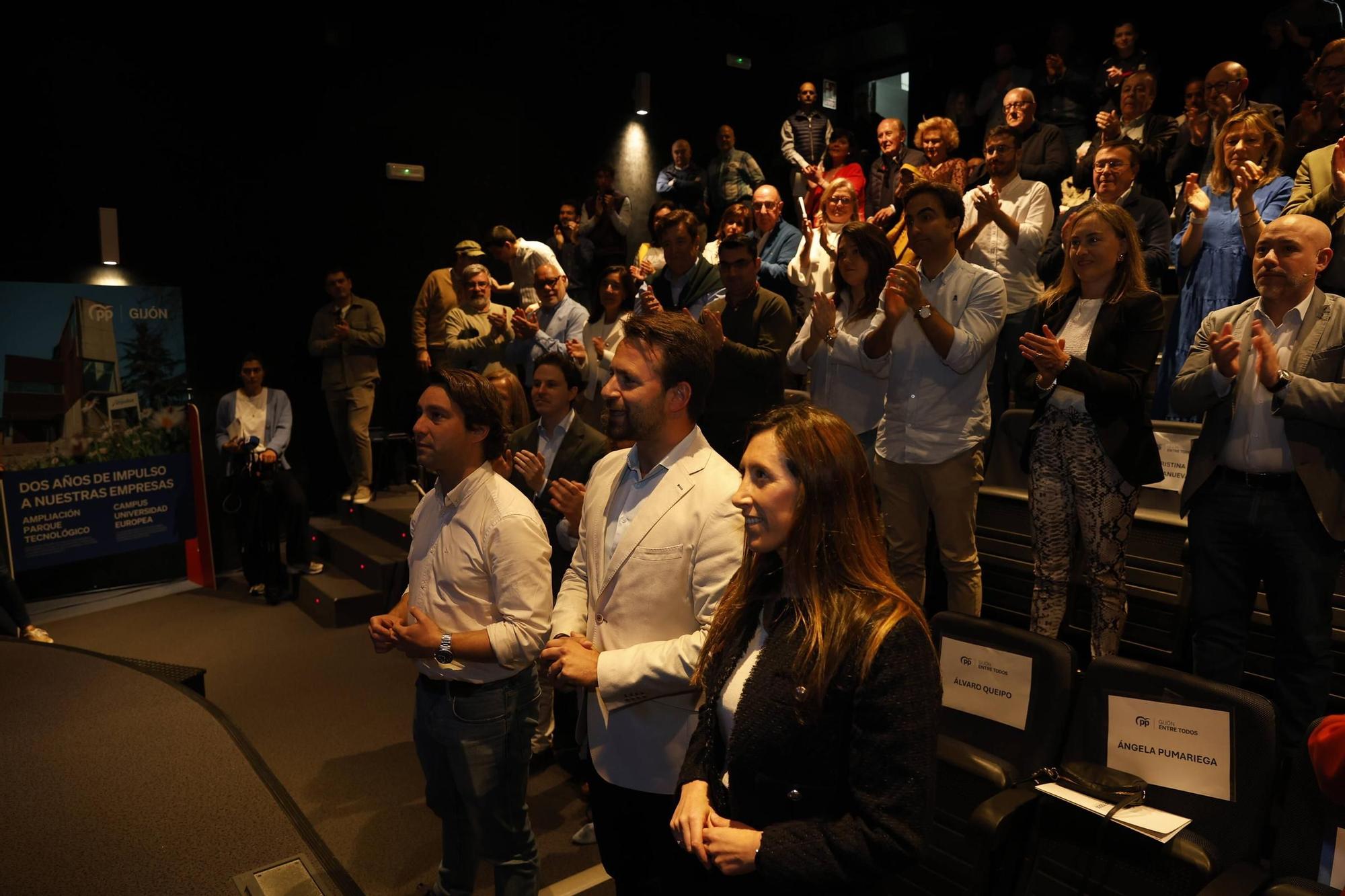 La convención del PP de Gijón por los dos años de gobierno, en imágenes