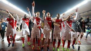 Monaco celebrating