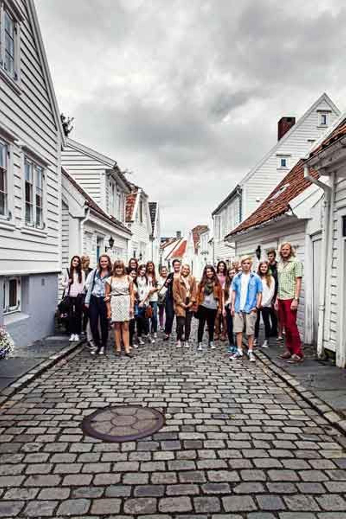 El centro histórico de Stavanger exhibe 173 casas de madera que fueron construidas a finales del siglo XVIII y principios del XIX.