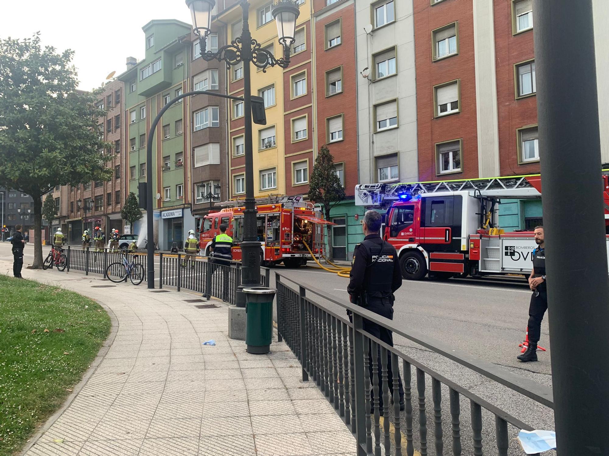 Cortan Fuertes Acevedo, en Oviedo, por un escape de gas