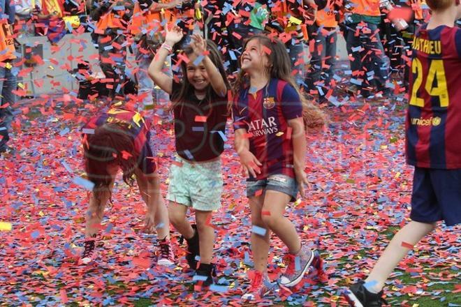 La celebración del FC Barcelona, en imágenes