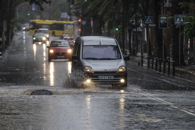 Domingo de lluvias en Gran Canaria por el paso de la tormenta 'Hermine'