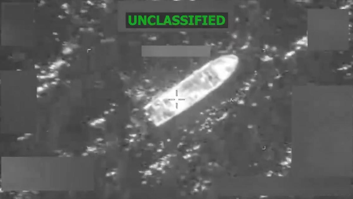 Una imagen del operativo que EEUU desarrolla en el Pacífico y Caribe desde agosto.