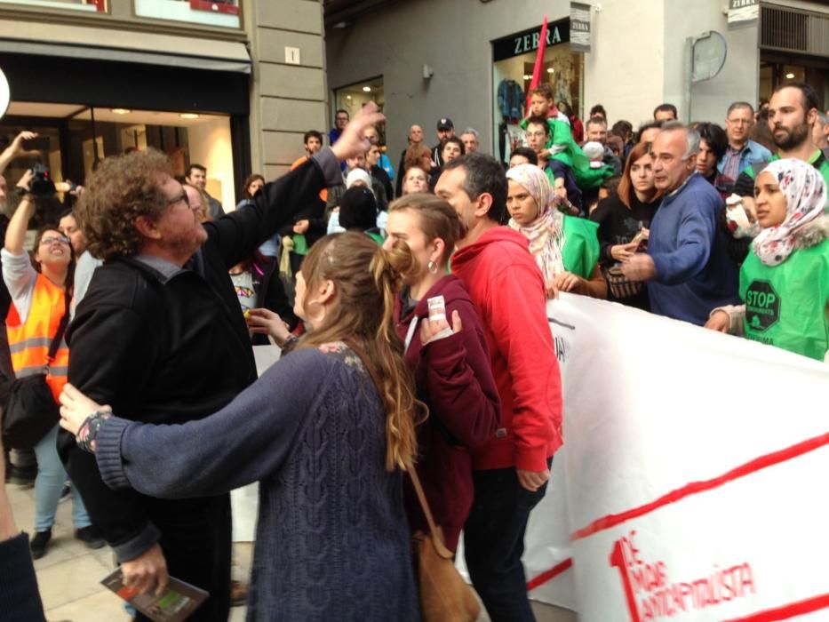 Manifestació contra l'actuació dels Mossos a Manresa