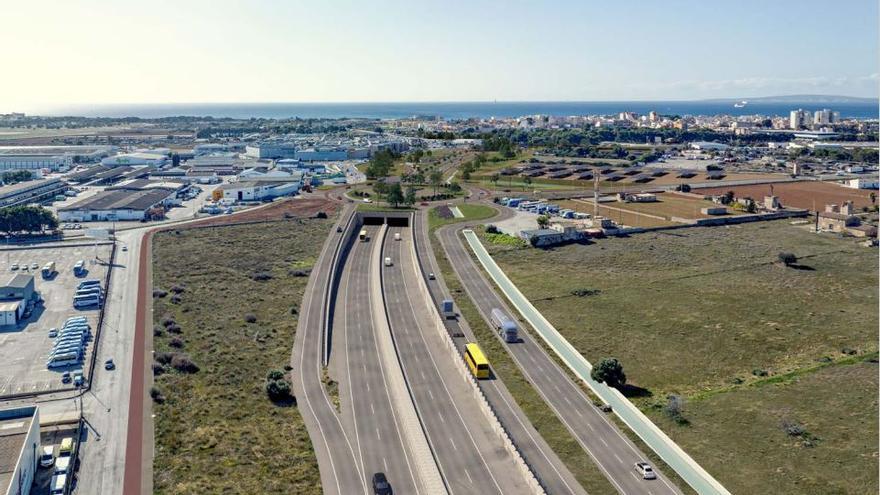 Straßenbau auf Mallorca: Neuer Plan sieht Tunnel für das Autobahndreieck des zweiten Rings um Palma vor