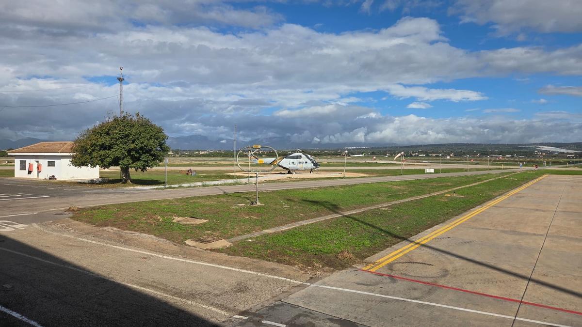La base militar está ubicada junto al aeropuerto de Palma