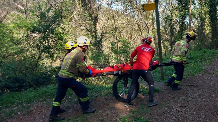 Els rescats dels Bombers es disparen per Setmana Santa a Girona