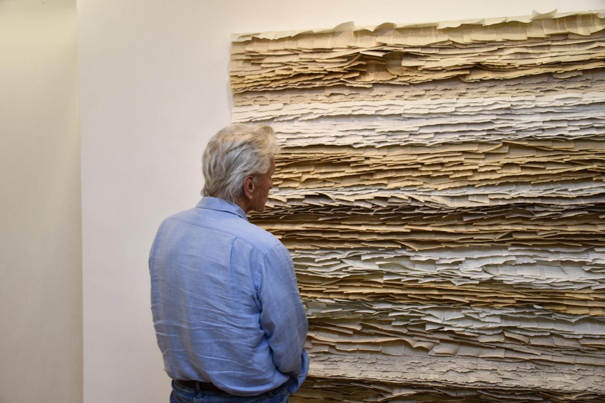 Vernissage mit Hollywood-Star: Michael Douglas bei der Vernissage von Vater und Tochter Zupan auf Mallorca