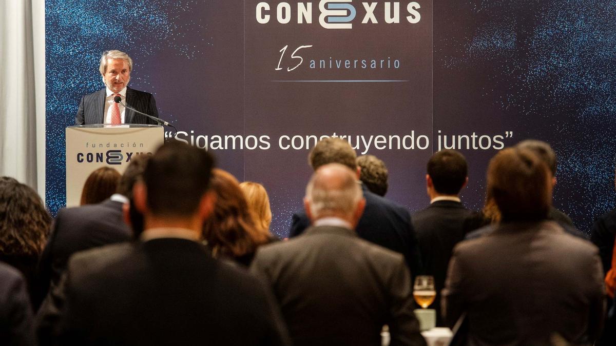 Manuel Broseta, durante el 15 aniversario de la Fundación Conexus
