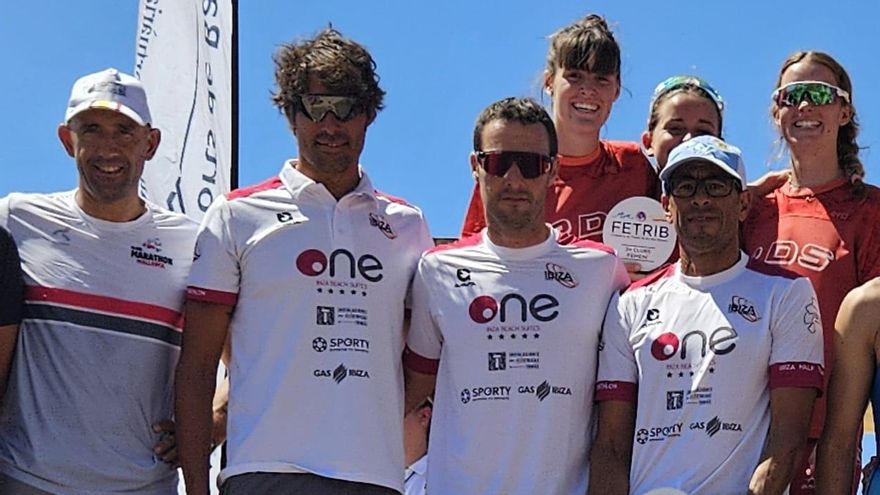 Los atletas del AD Ibiza Half Triathlon