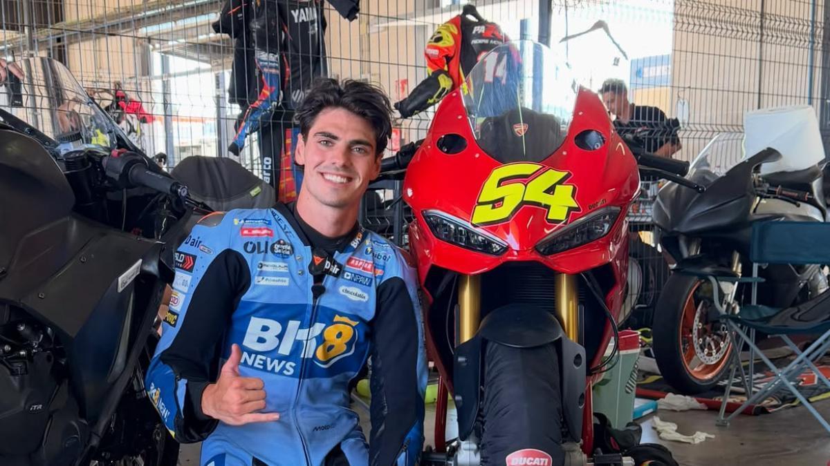 Fermín Aldeguer vuelve a entrenar en moto