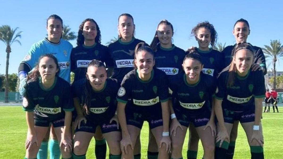 Once inicial del Córdoba CF Femenino en su visita al Elche.