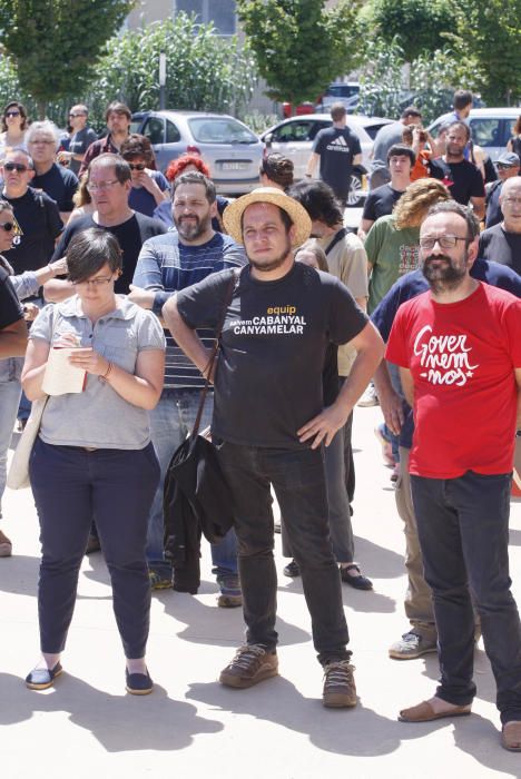 Acte de la CUP a Bordils en contra de la línia de la MAT