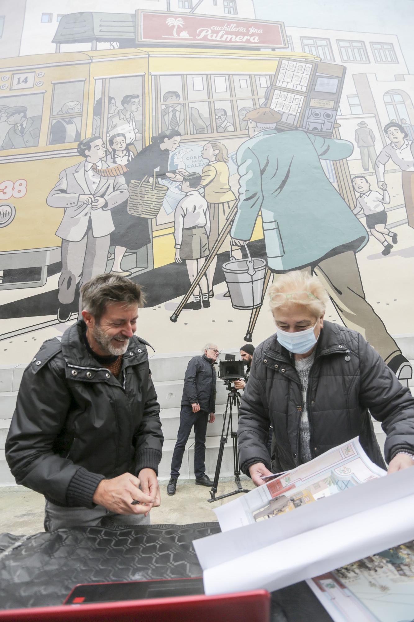 Así es el mural costumbrista de Paco Roca y Martín Forés en Natzaret