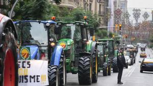 Marxa de tractors en defensa del Parc Agrari del Llobregat