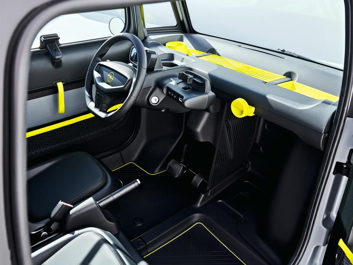 Interior del Opel Rocks-e