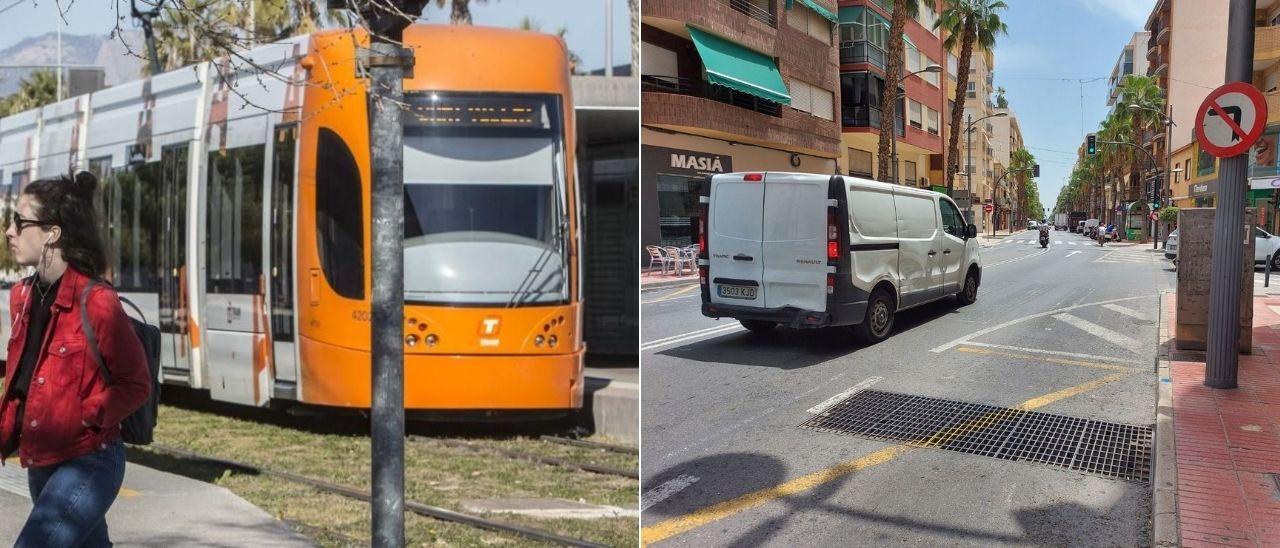 Tram de San Vicente: nuevo trazado | La Ancha de Castelar es el punto neurálgico del municipio por donde se prevé la prolongación del tranvía.