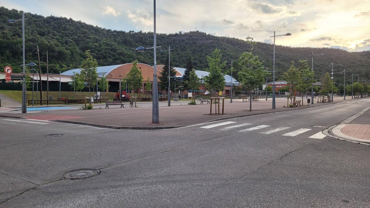 L'avinguda U d'Octubre de Puig-reig, en una imatge d'arxiu