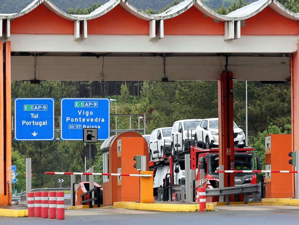 CABINAS DE PEAJE DE LA AUTOPISTA AP-9 A LA ALTURA DE O PORRIÑO, GESTIONADAS POR LA CONCESIONARIA AUDASA. AP9