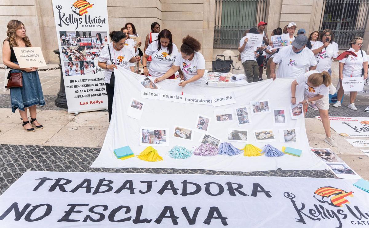 Les ‘kellys’ exigeixen a Barcelona millors condicions