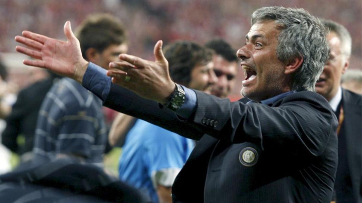 Mourinho ganó la Champions con el Inter en 2010 tras eliminar al Barça en semifinales