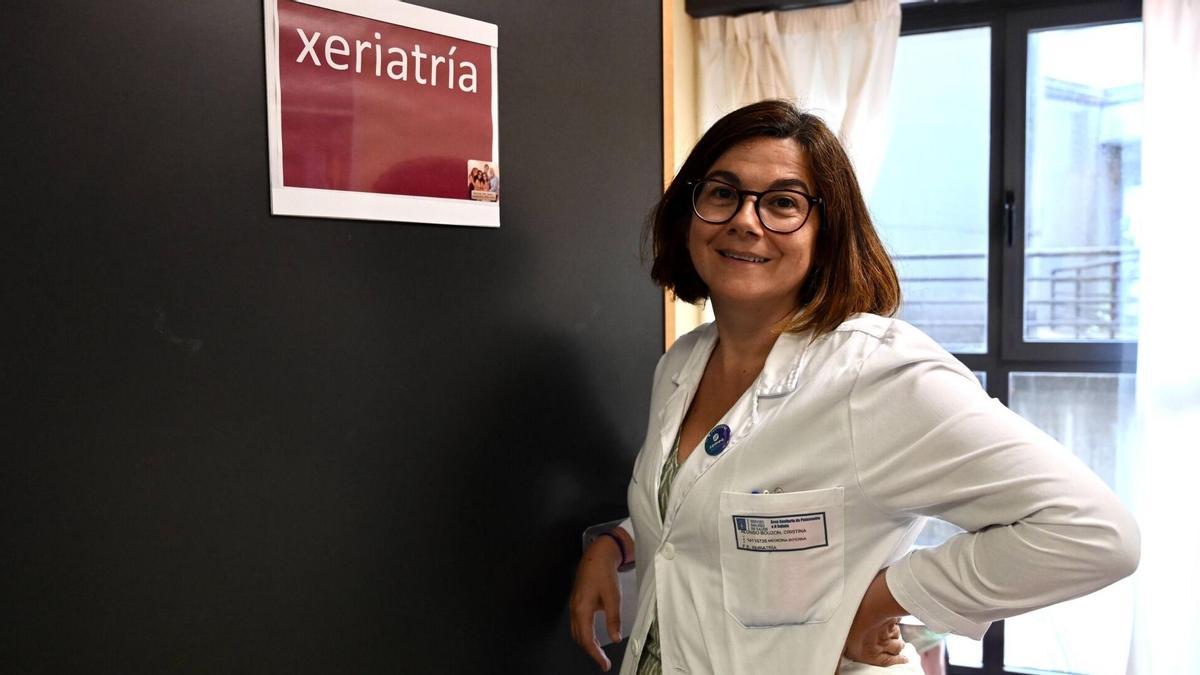 Cristina Alonso Bouzón, en el Hospital Montecelo de Pontevedra.
