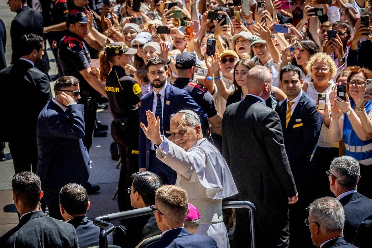 El Papa León XIV visita Montserrat