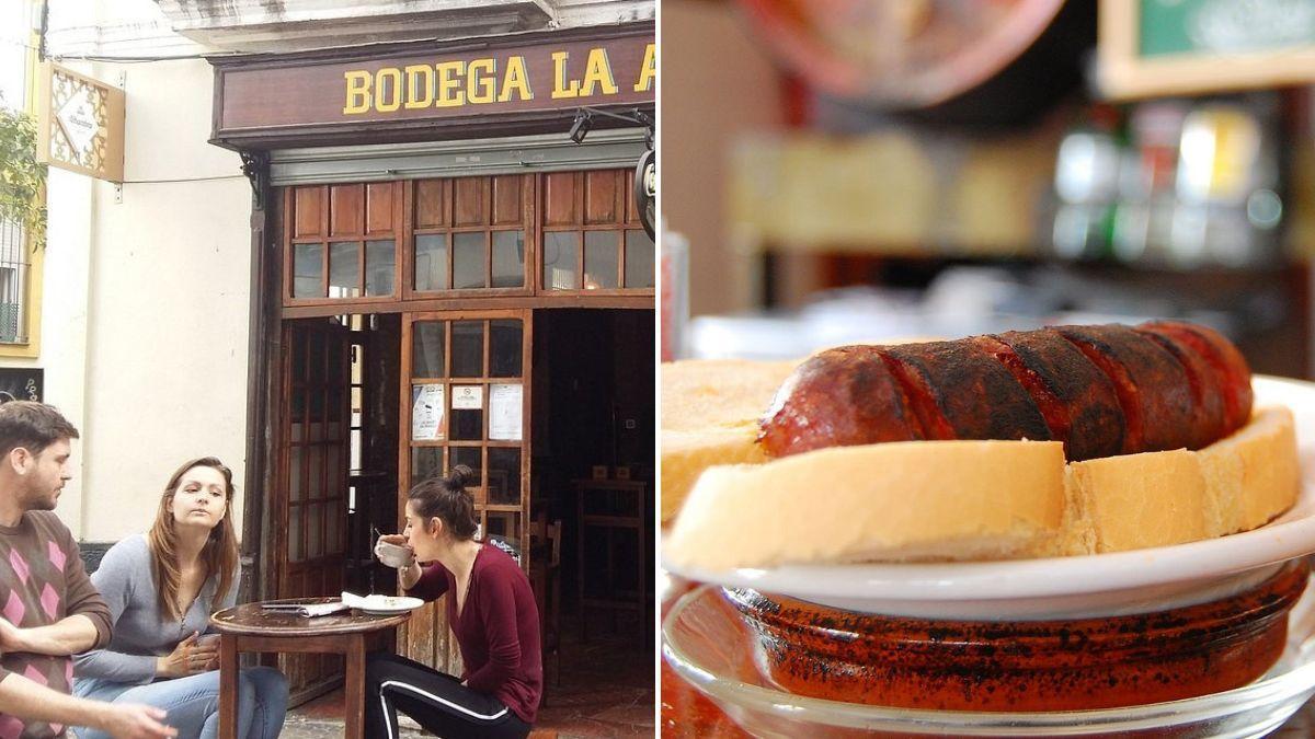 El restaurante de Sevilla con más de un siglo de vida en el su chorizo al infierno y sus montaditos de pringá son todo un emblema: “Un clásico que aún conserva el aroma de bodega de antaño”