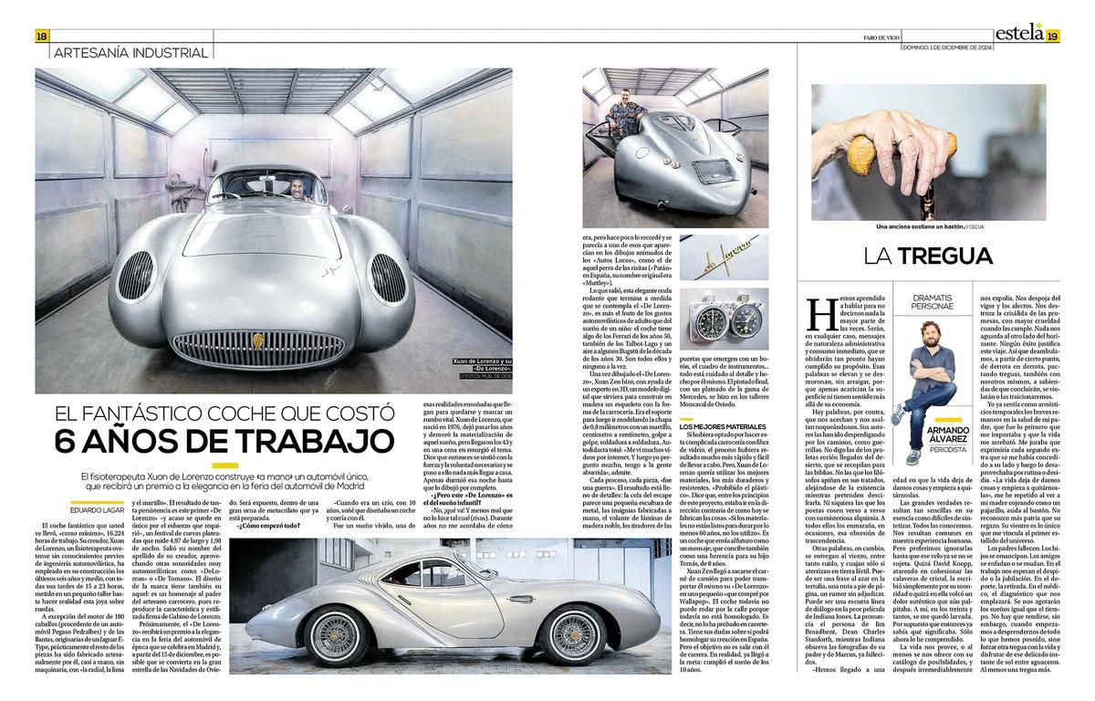 Reportaje del suplemento Estela.