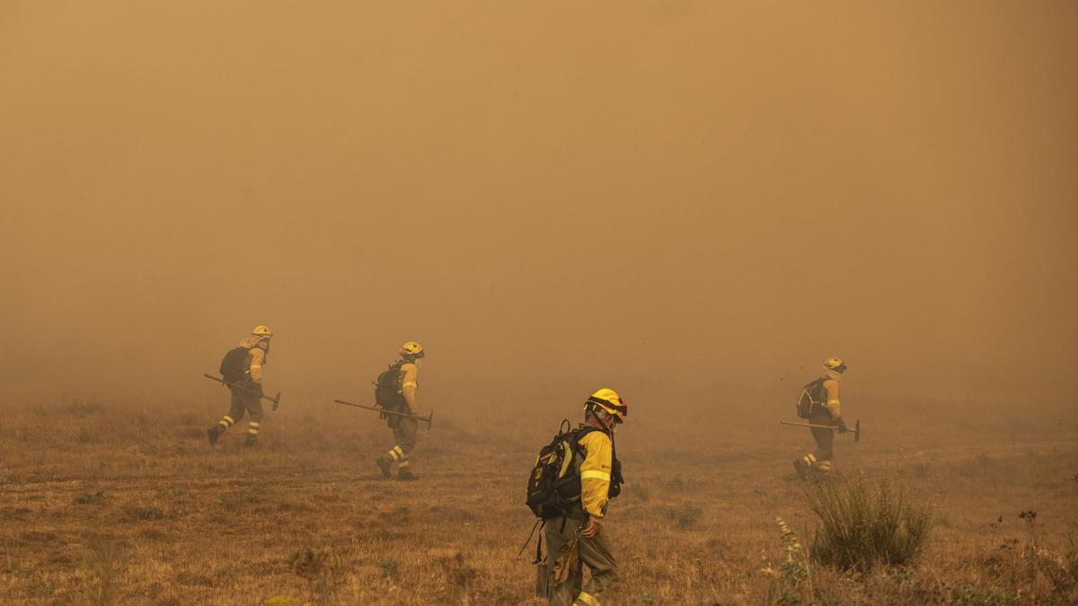 Incendio en la Sierra de la Culebra.