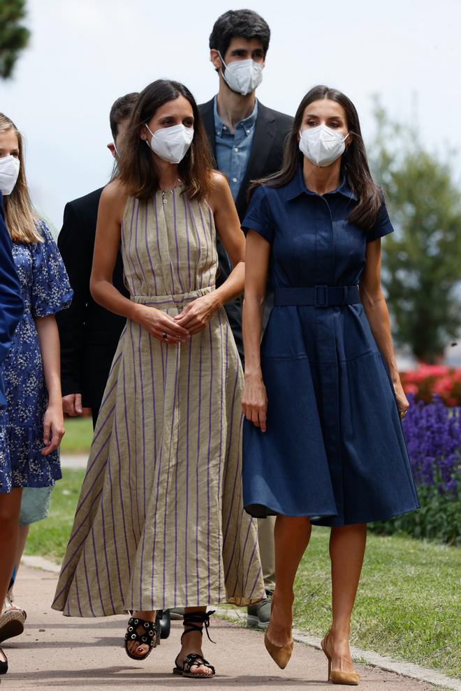 La reina Letizia en el encuentro con los galardonados de los Premios Princesa de Girona