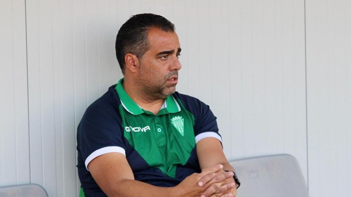Germán Crespo, durante el encuentro ante el Pozoblanco en el Municipal.