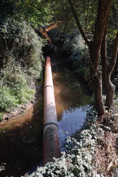 Las pocas precipitaciones dejan al Lagares sin corriente a la altura de la avenida de Madrid